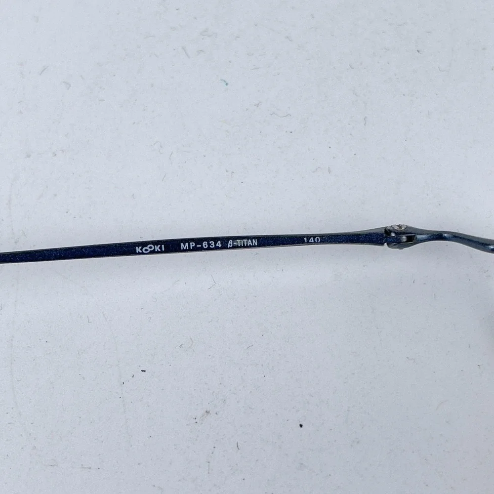 Kuzio Kawasaki MP-634 Women Eyeglasses Frame Silver Metal Half Rim 50-19-145 mm‎